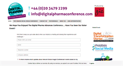 Desktop Screenshot of digitalpharmaconference.com